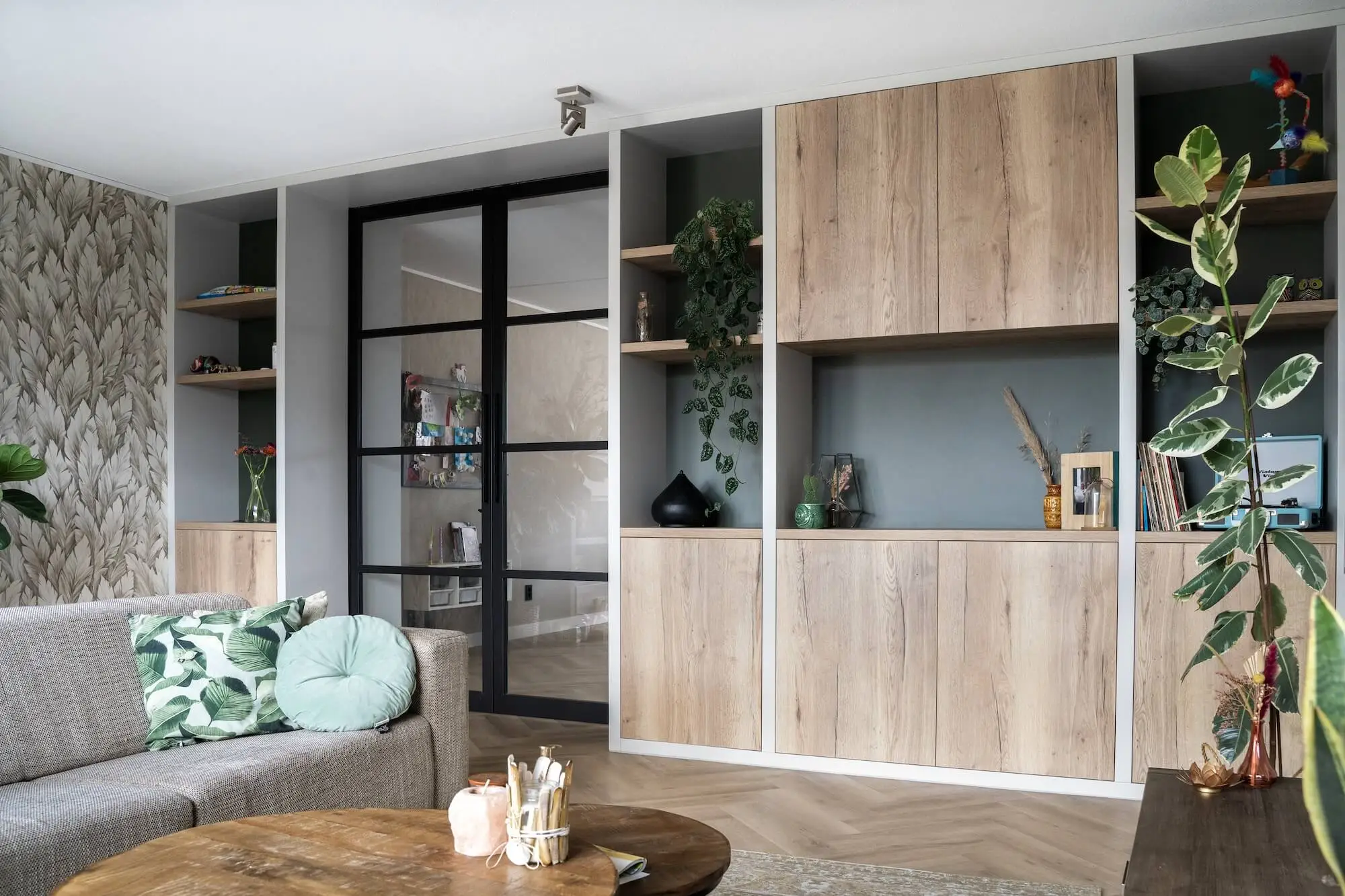 Wandkast in woonkamer